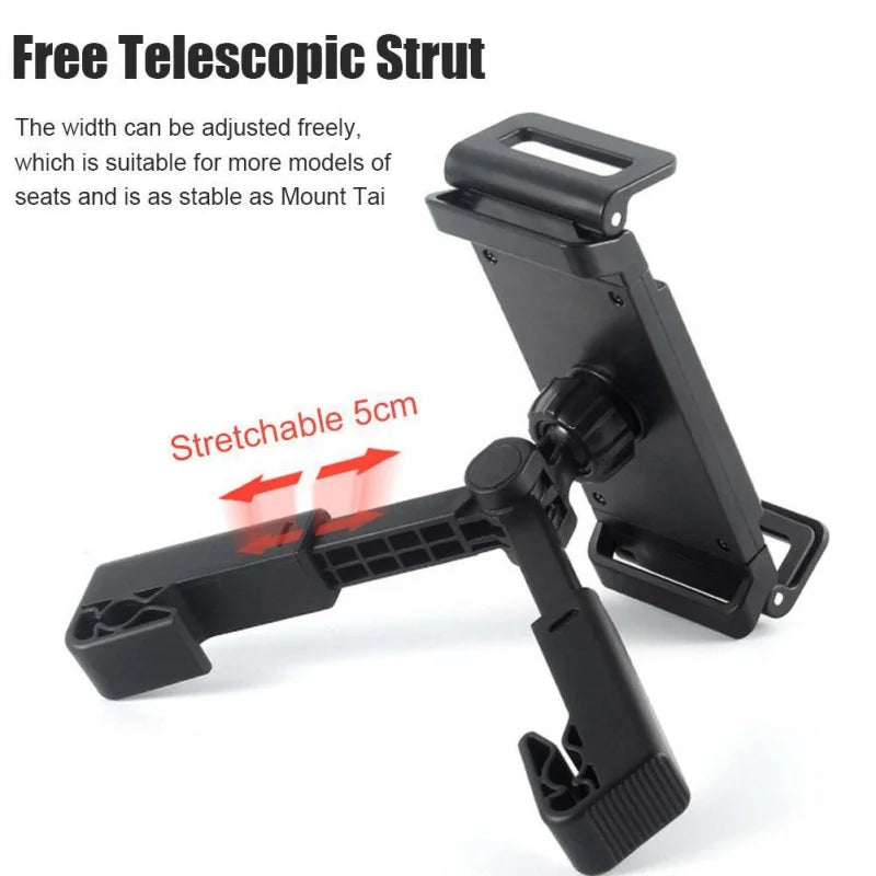 360 Degree Rotating Car Headrest Tablet Mount Holder Portable iPad Stand Auto Rear Seat Pillow Bracket for Travel Road Trip