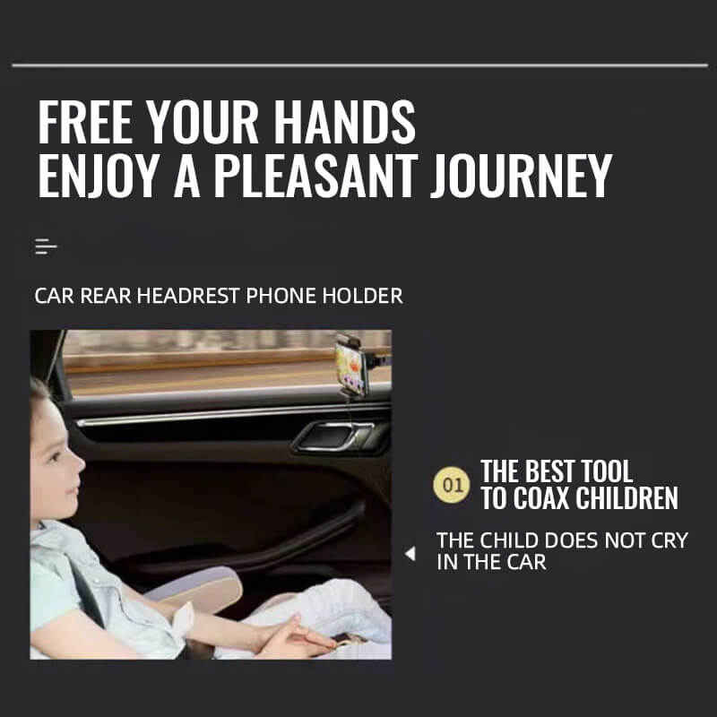 360 Degree Rotating Car Headrest Tablet Mount Holder Portable iPad Stand Auto Rear Seat Pillow Bracket for Travel Road Trip