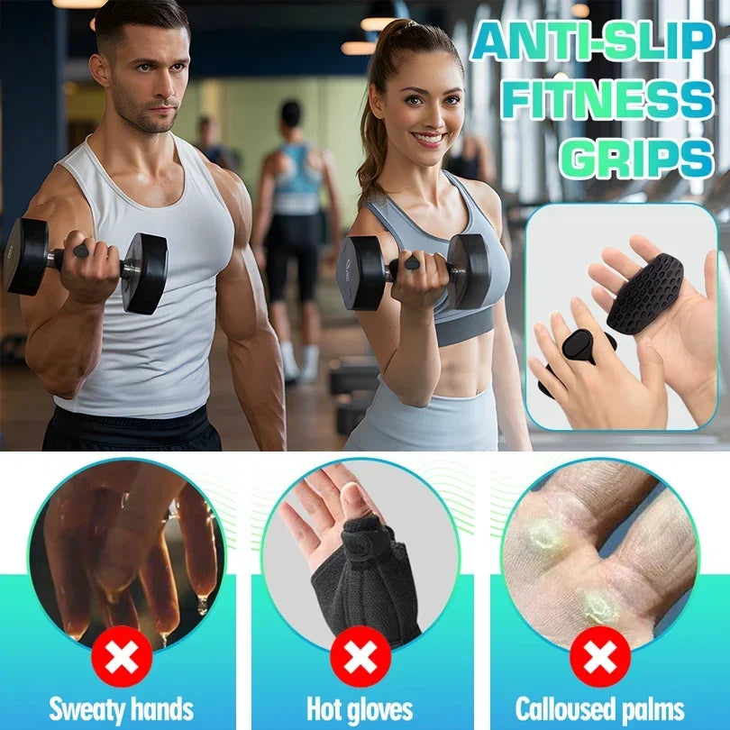 Gym Grips Fingerless Workout Gym Gloves Ergonomics Workout Grip Hand Protection Weight Lifting Grips Bodybuilding Gymnastics