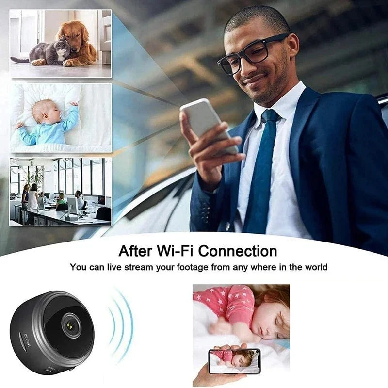 WiFi Mini Camera Wireless Video Recorder Security Protection Camera Smart Home Monitoring Camera For Infants And Pets