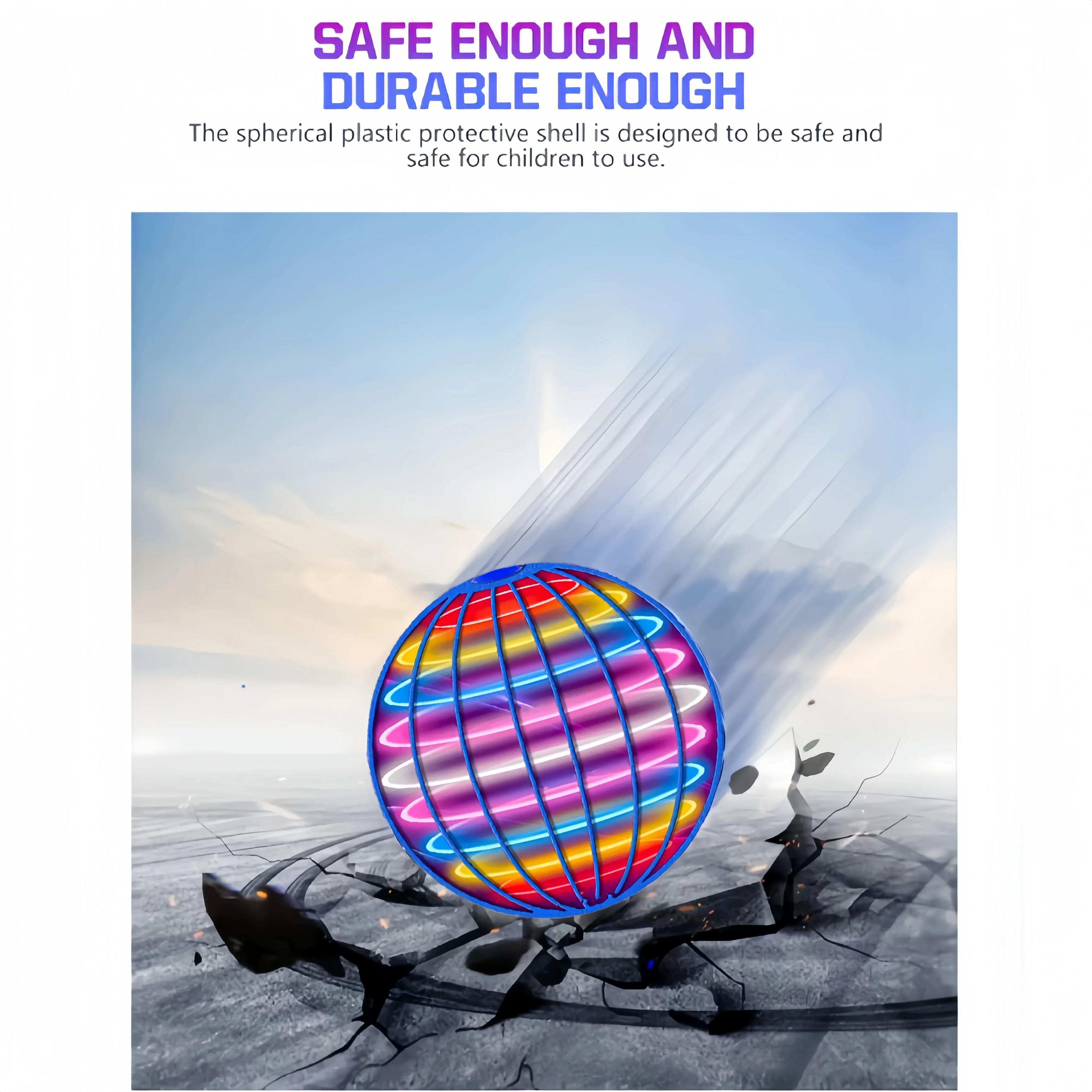 Flying Orb Boomerang Ball LED Lights Flying Spinner Drone Magic Ball Flying Ball Toy Luminous Toys Halloween Kids Birthday Gifts