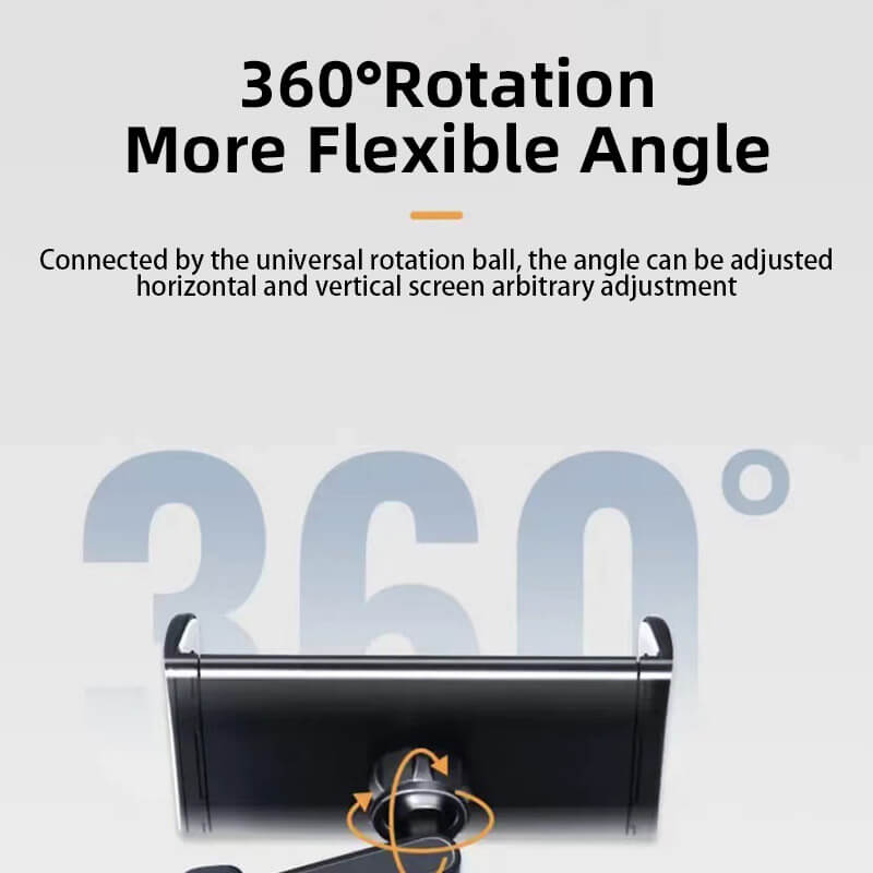 360 Degree Rotating Car Headrest Tablet Mount Holder Portable iPad Stand Auto Rear Seat Pillow Bracket for Travel Road Trip