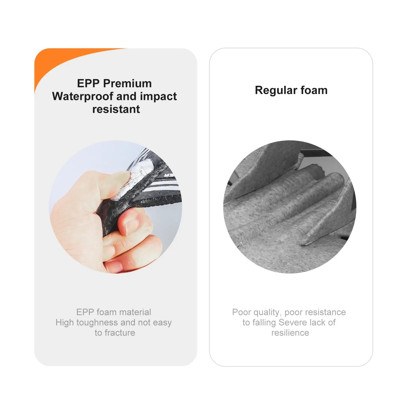 EPP Foam RC Plane with Cool LED Lights | 360° Flip Stunt | One-Key Start | 2.4G 4CH Remote Control | Best Gift for Kids Boys